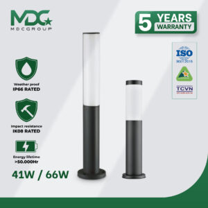 Đèn chiếu sáng sân vườn thân nhôm