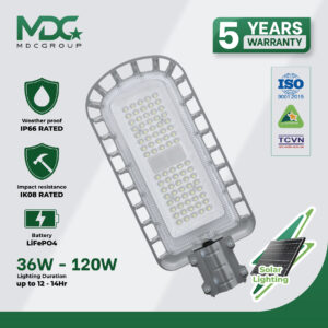 Đèn LED năng lượng mặt trời MDC Đông Dương